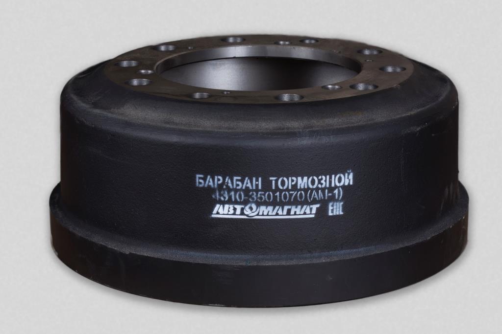 Барабан тормозной 4310-3501070 для КамаZ-4310, 43105, 4326, 43101, 43106, 43114, 43118, 43501, 53501, 53504, 6450, 64501  Автомагнат